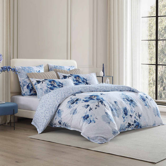 Lilibet Blue Quilt Cover Set by Private Collection