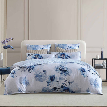 Lilibet Blue Quilt Cover Set by Private Collection