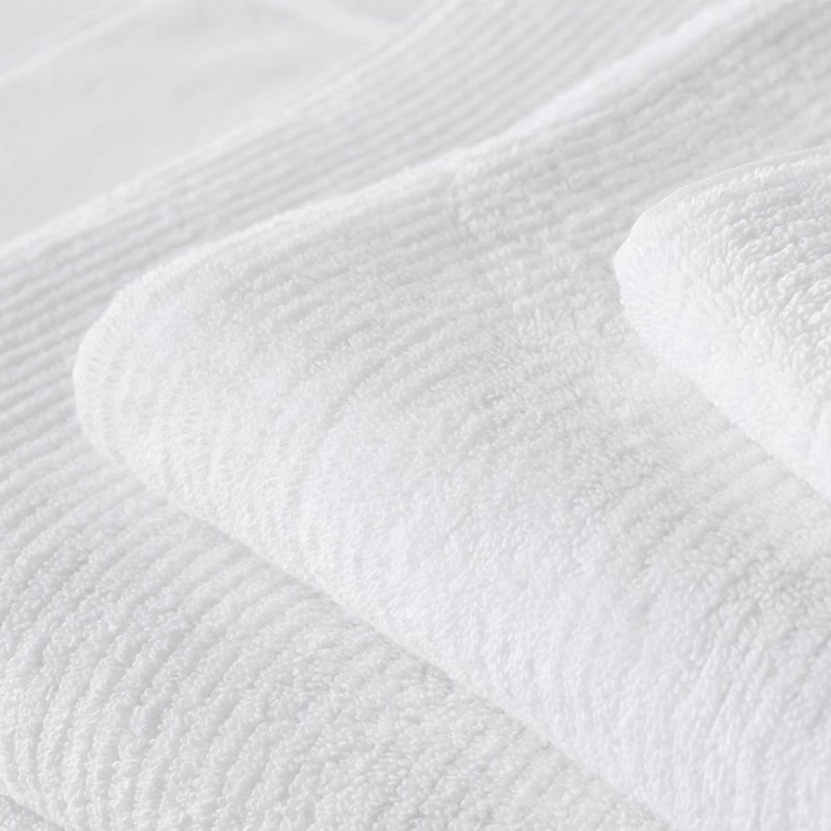 Living Textures Trenton Towel Collection by Sheridan WHITE
