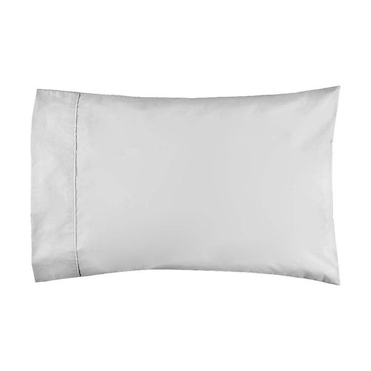 300TC Cotton Percale Fitted Sheet and Pillowcase Combo Silver by Logan and Mason
