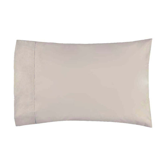 300TC Cotton Percale Fitted Sheet and Pillowcase Combo Stone by Logan and Mason