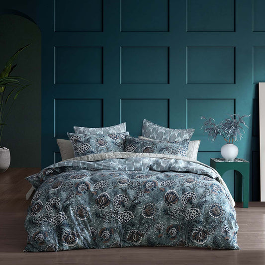 Cape Conran Teal Quilt Cover Set by Logan and Mason