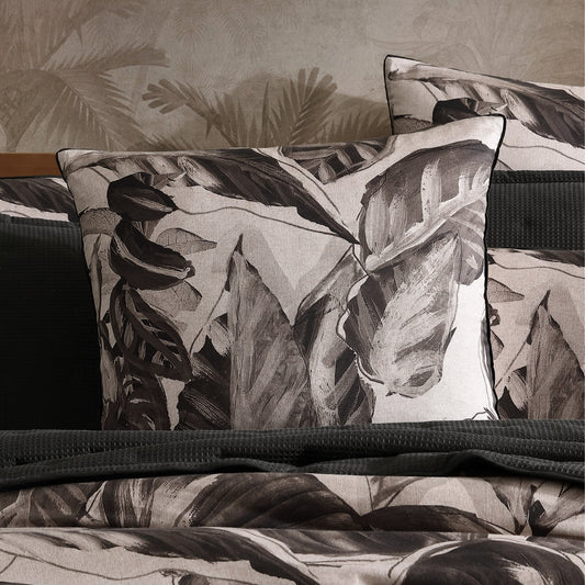 Elio Black European Pillowcase by Logan and Mason