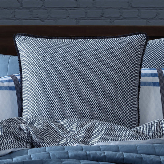 Yarmouth Blue European Pillowcase by Logan and Mason