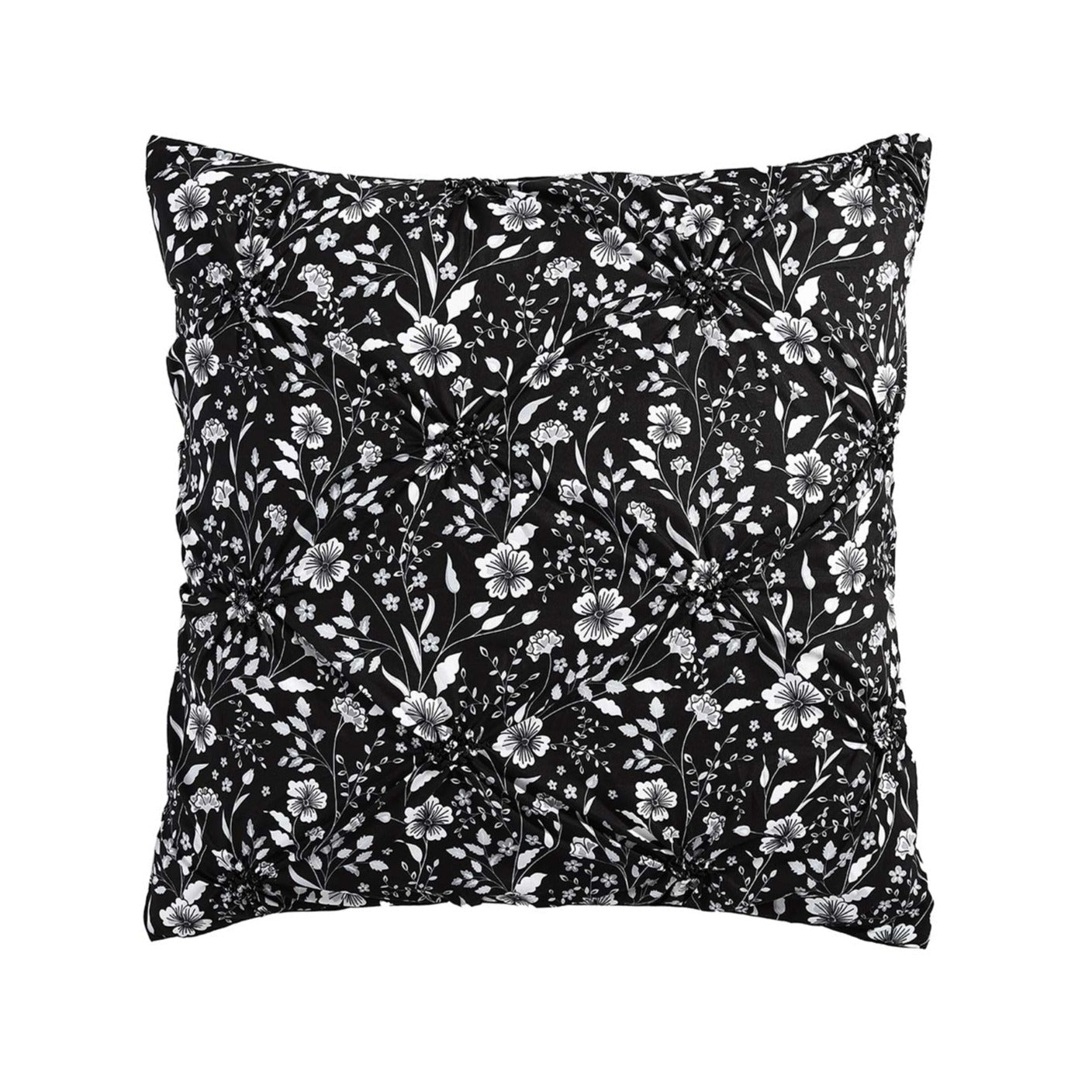 Leisel Black European Pillowcase by Logan and Mason Platinum