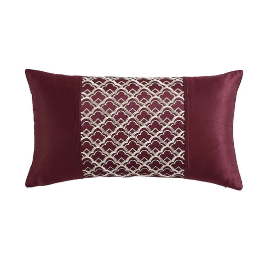 Lisbon Cabernet Decorator Cushion by Logan and Mason Platinum