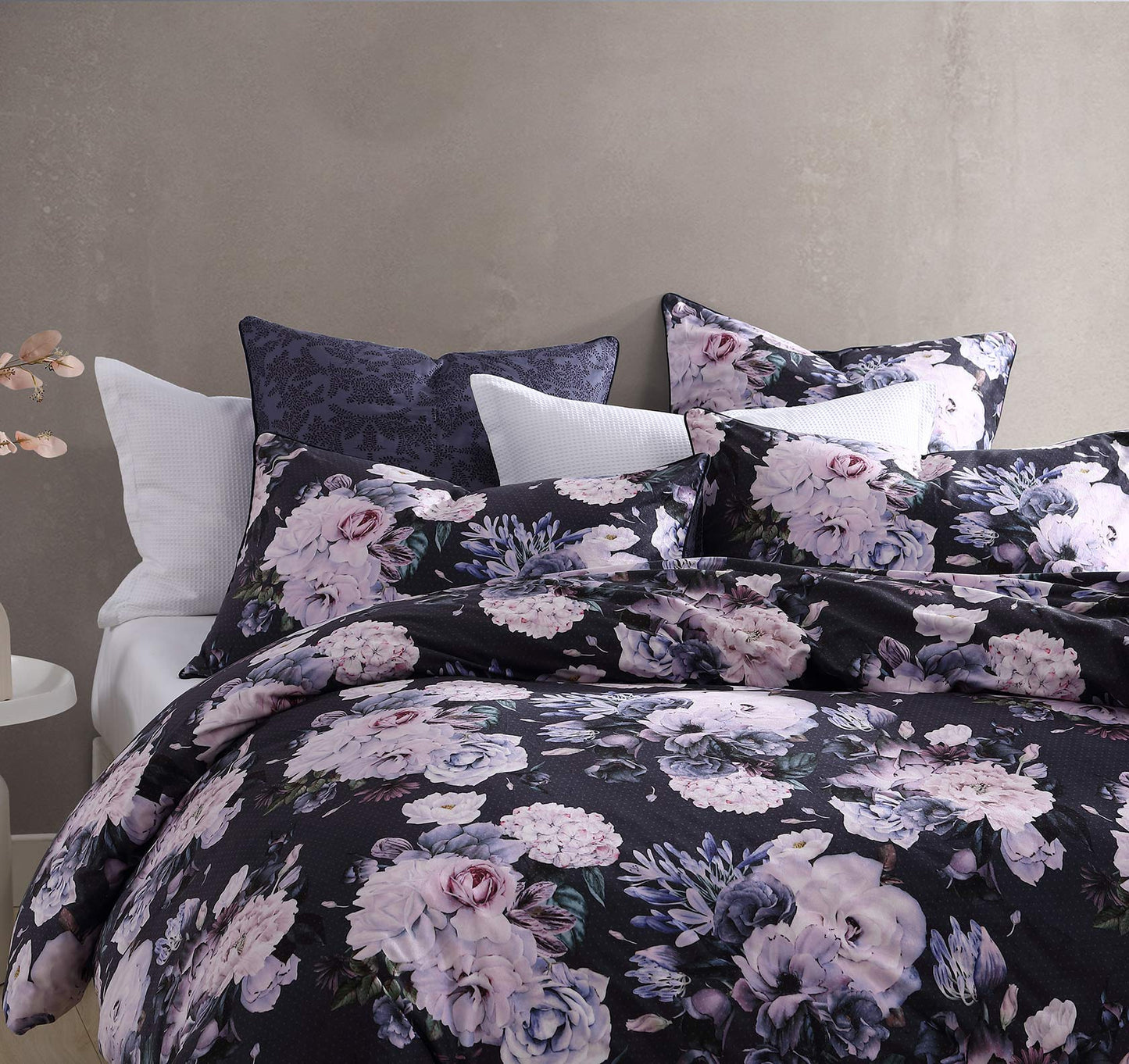 Macy Violet Quilt Cover Set by Logan and Mason Platinum