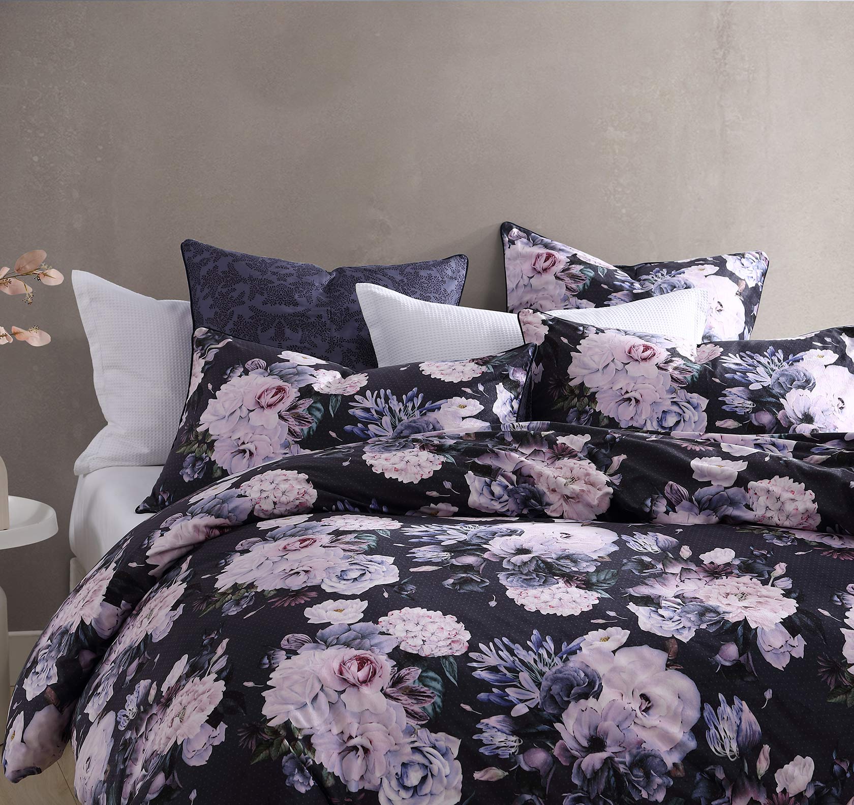 Macy Violet Quilt Cover Set by Logan and Mason Platinum