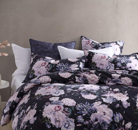 Macy Violet Quilt Cover Set by Logan and Mason Platinum