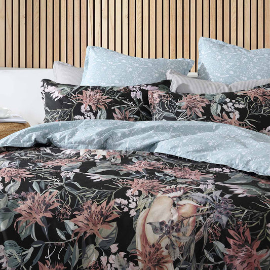 Major Black Quilt Cover Set by Logan & Mason