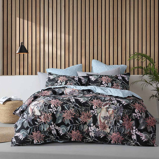 Major Black Quilt Cover Set by Logan & Mason