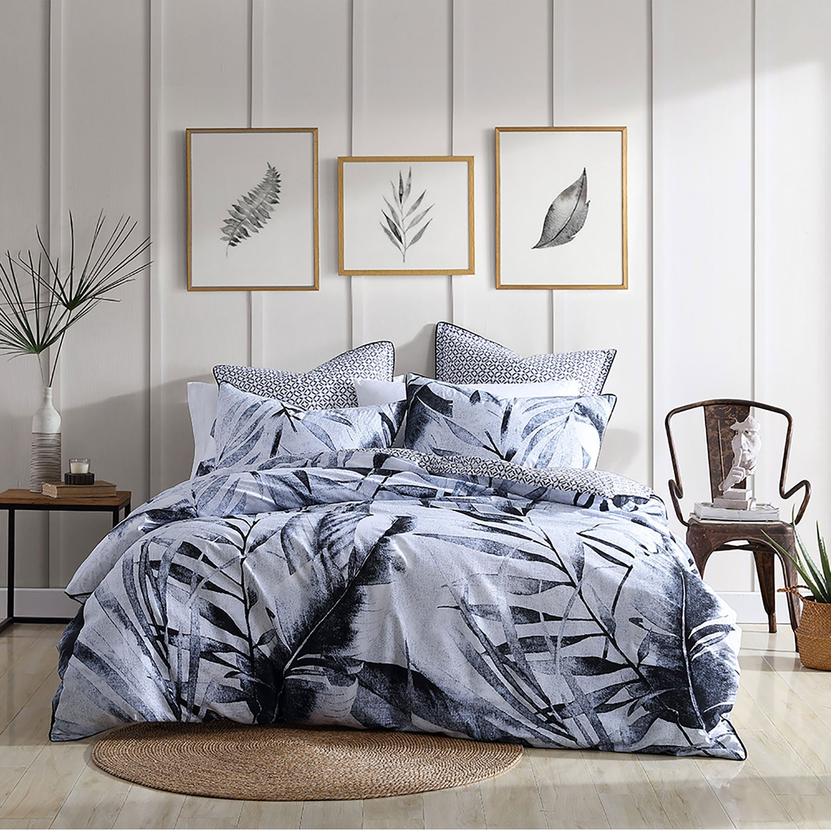 Matira Black Quilt Cover Set by Logan & Mason