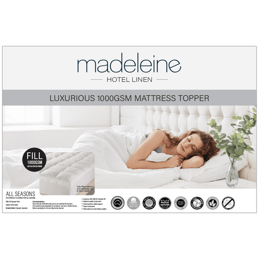 Madeleine Hotel Luxurious 1000gsm Mattress Topper