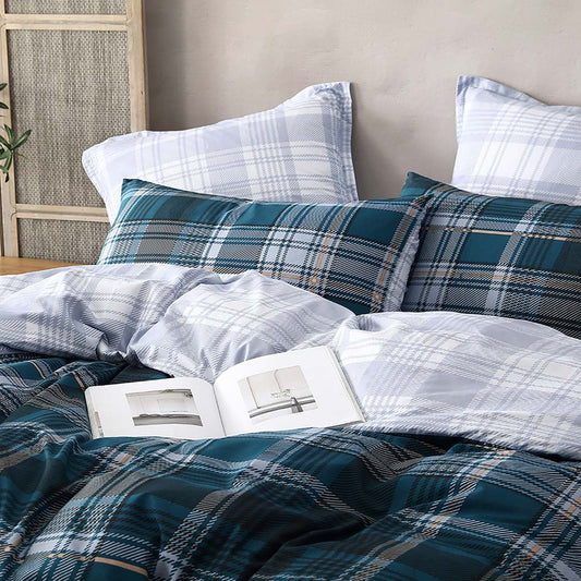 Marcus Teal Quilt Cover Set by Logan & Mason