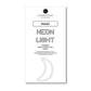 Moon LED Neon Light on Stand by Pilbeam Living