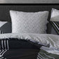 Noah Charcoal European Pillowcase by Logan & Mason