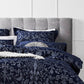 Oakland Navy Quilt Cover Set By Logan and Mason Platinum