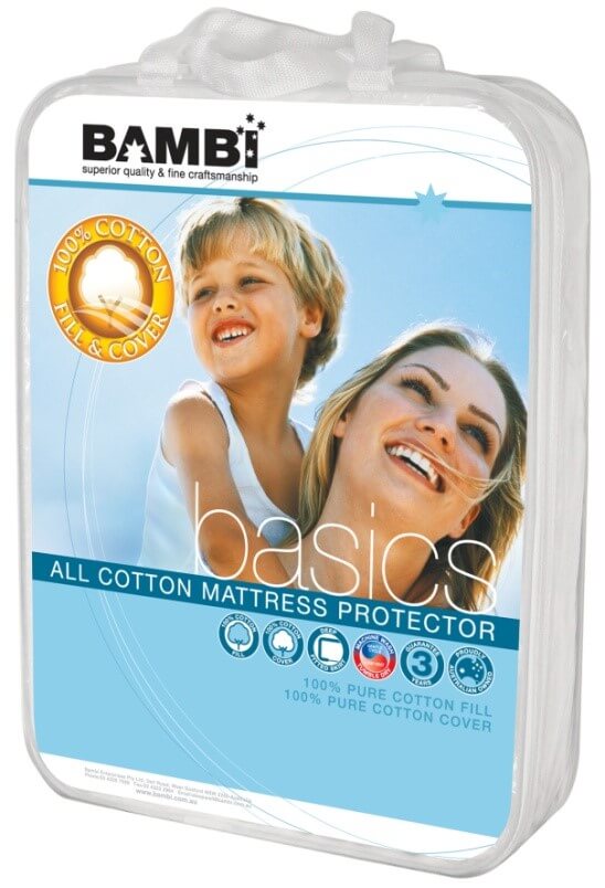 Basics Cotton Mattress Protector by Bambi