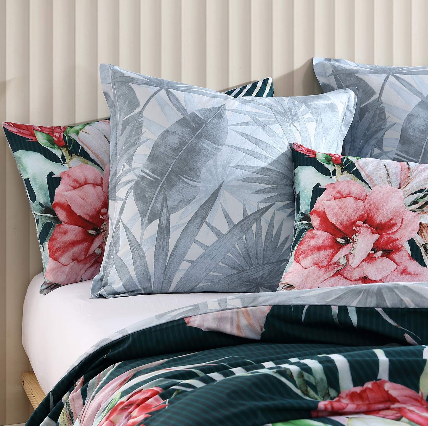 Petra Teal European Pillowcase by Logan and Mason