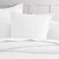 Ascot White European Pillowcase by Logan and Mason Platinum