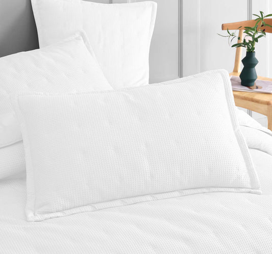 Ascot White Pillowcase by Logan and Mason Platinum