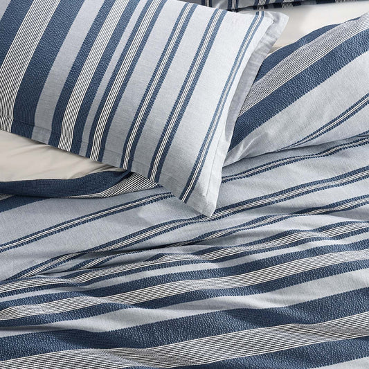 Hunter Indigo Quilt Cover Set by Logan and Mason Platinum