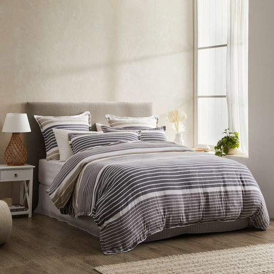 Kalan Natural Quilt Cover Set by Private Collection