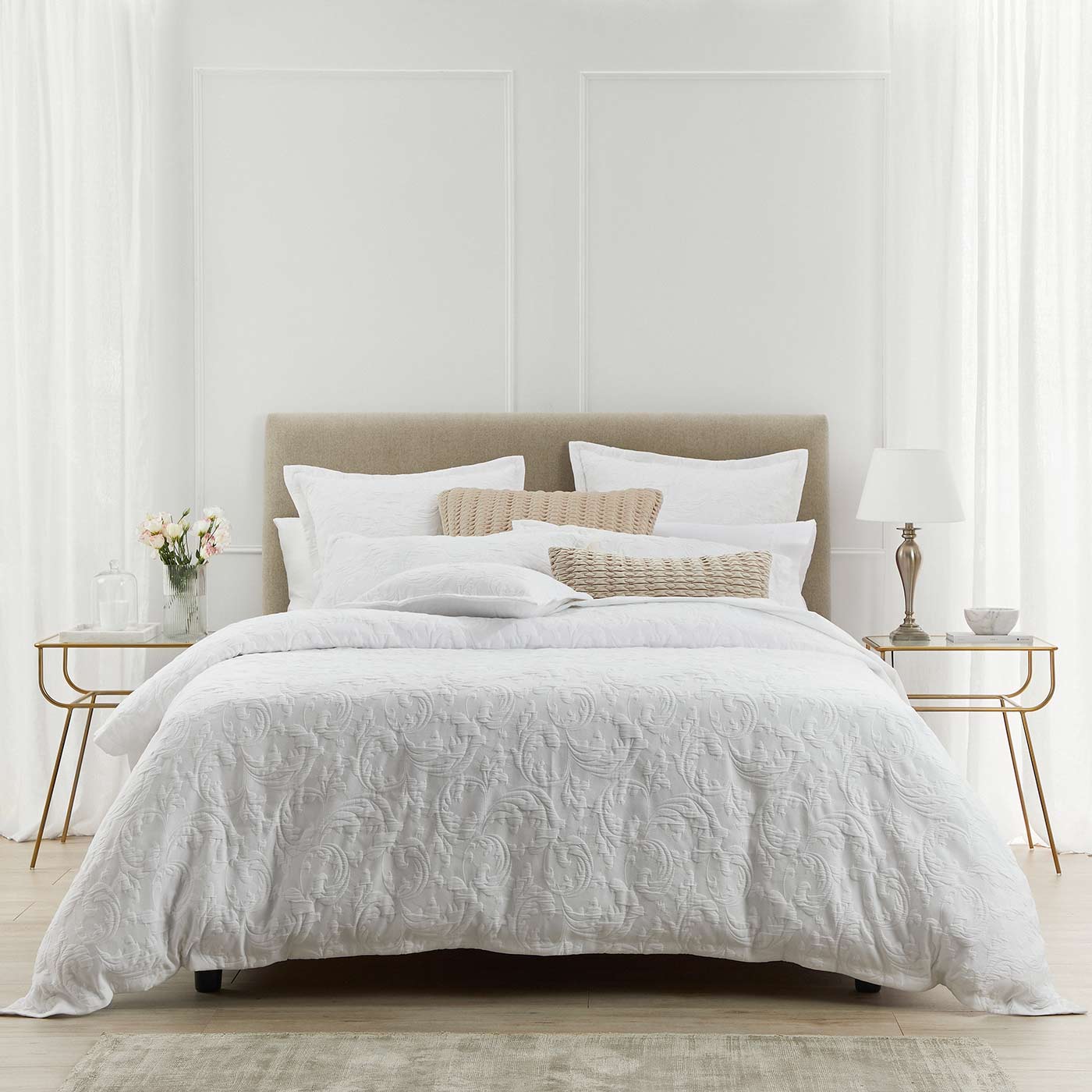 Parisi White Quilt Cover Set by Private Collection
