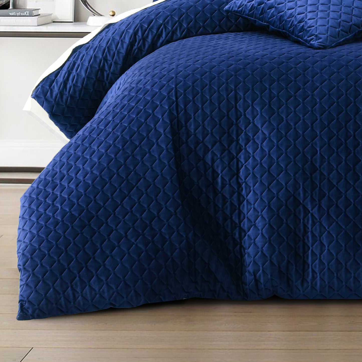 Alden Indigo Quilt Cover Set by Bianca