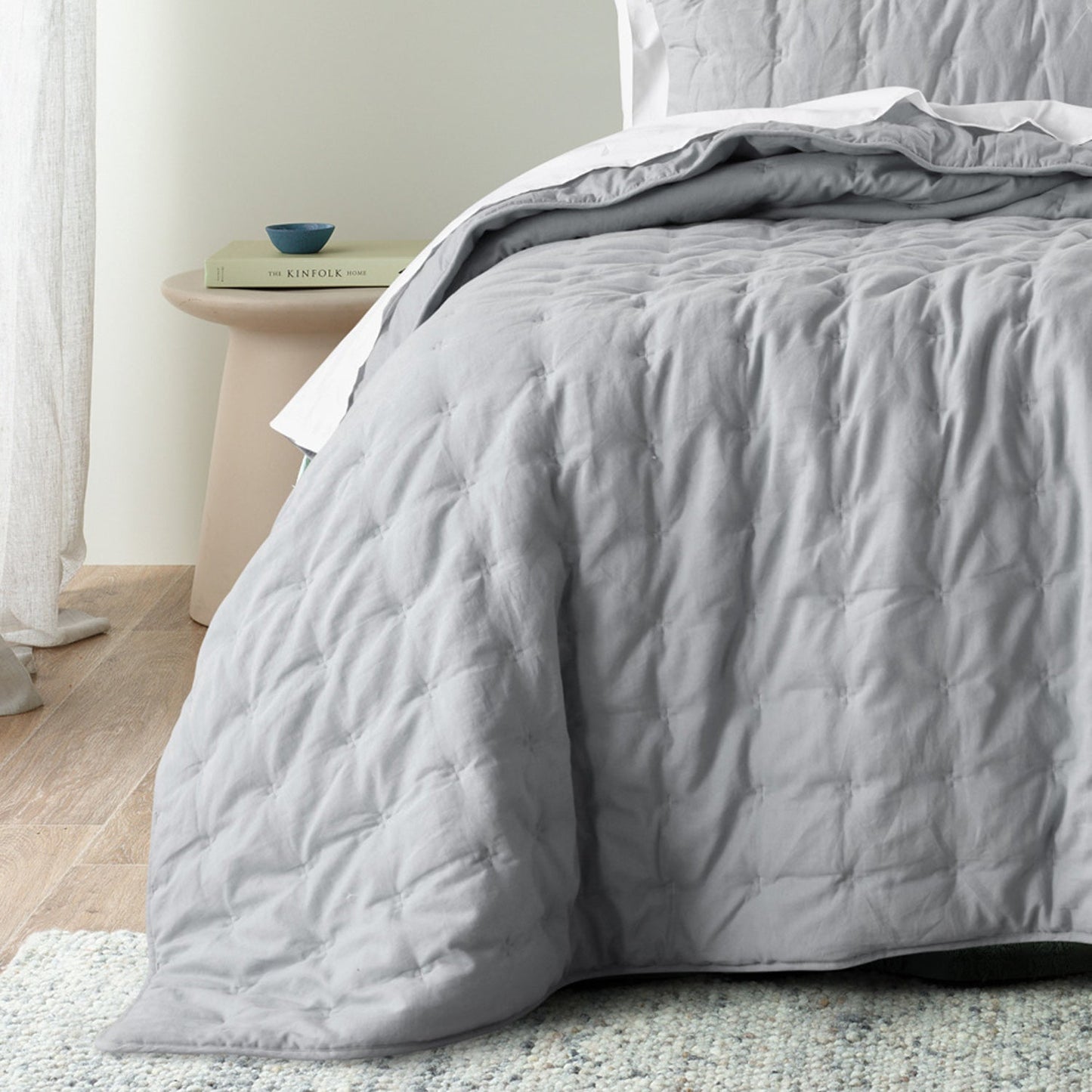 Langston Silver Comforter Set by Bianca