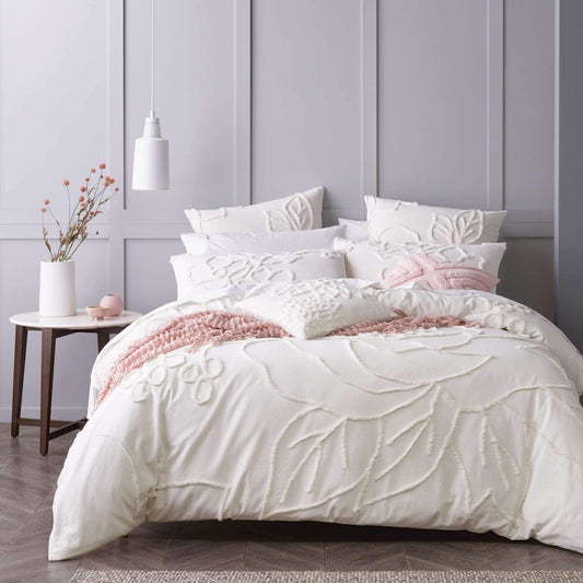 Maisha Quilt Cover Set Coconut Milk