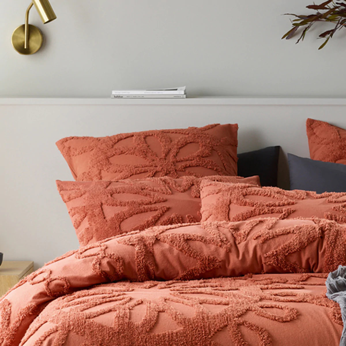 Meridian Brick Quilt Cover Set by Bianca