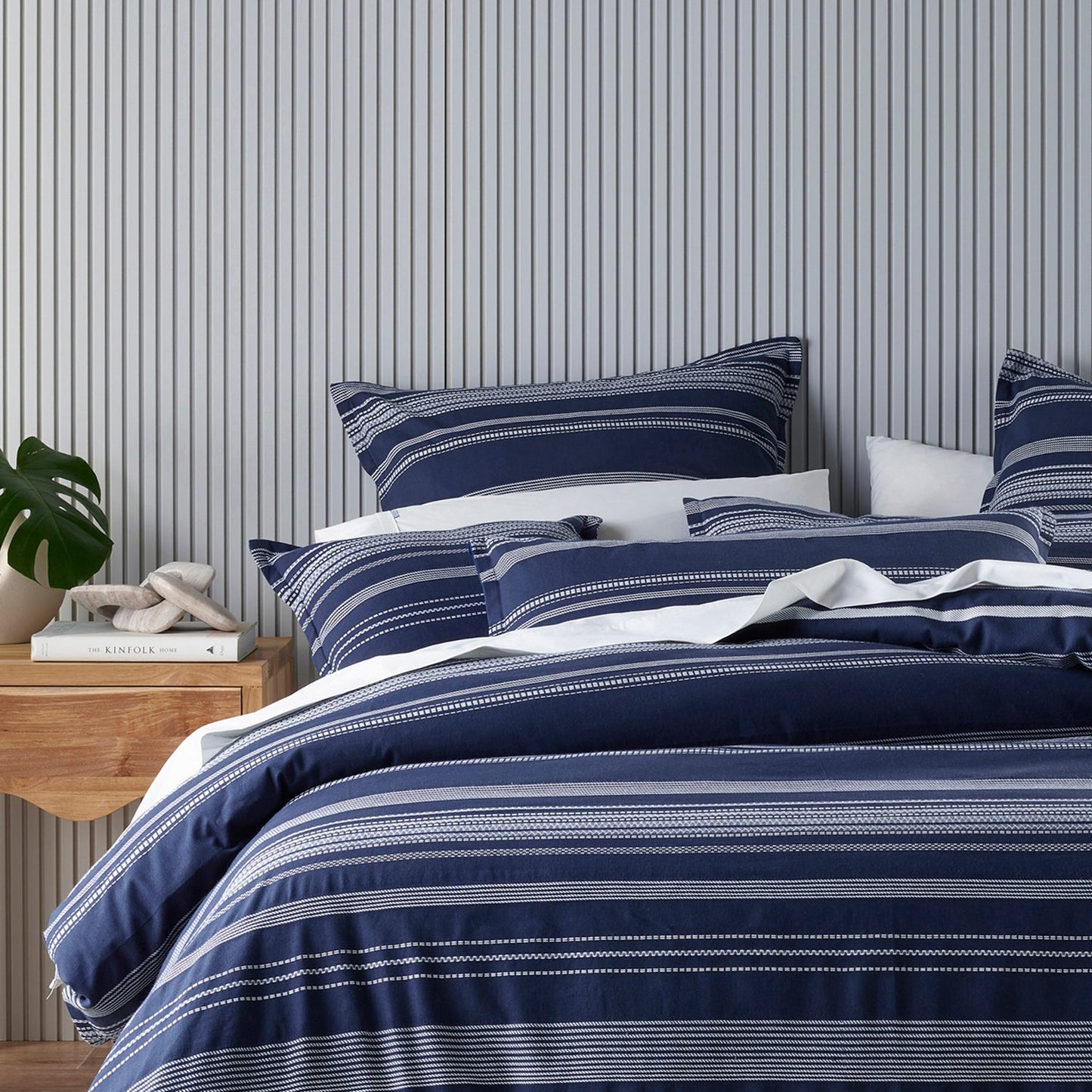 Regent Navy Quilt Cover Set by Bianca