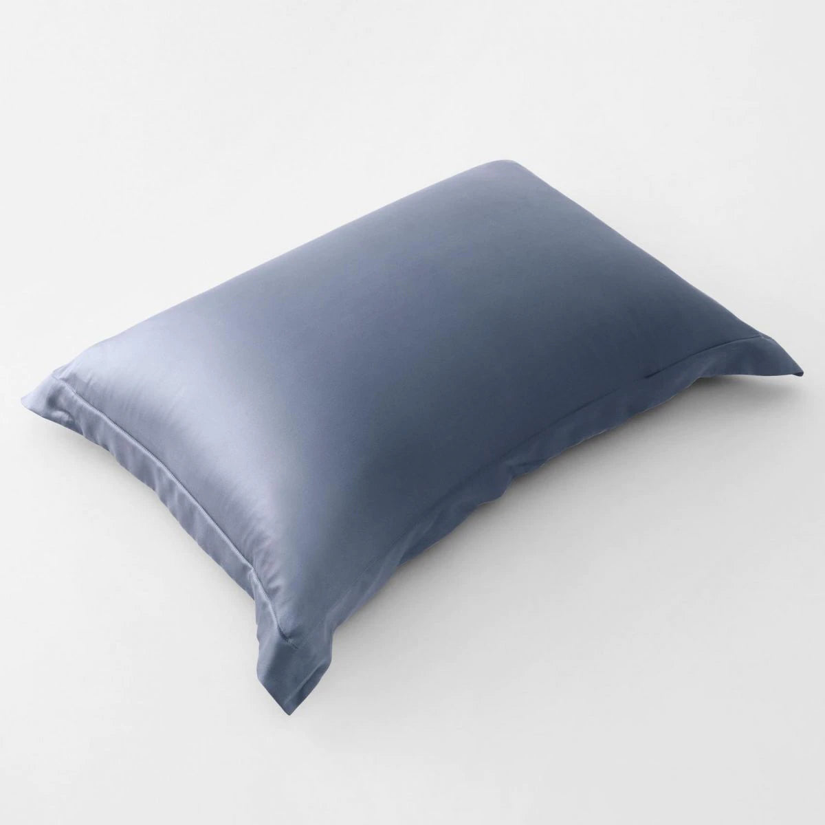 Lanham SLATE BLUE TAILORED Silk Pillowcase by Sheridan