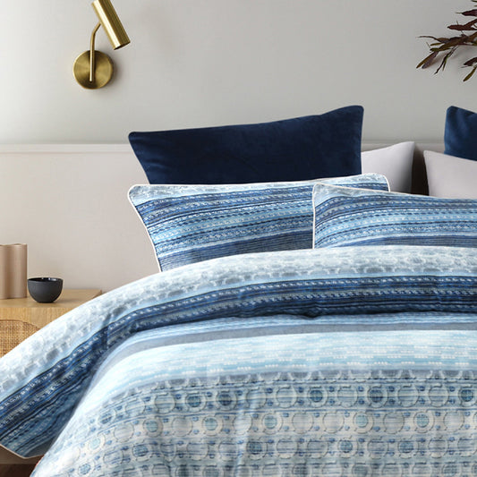 Amata Blue Quilt Cover Set by Bianca