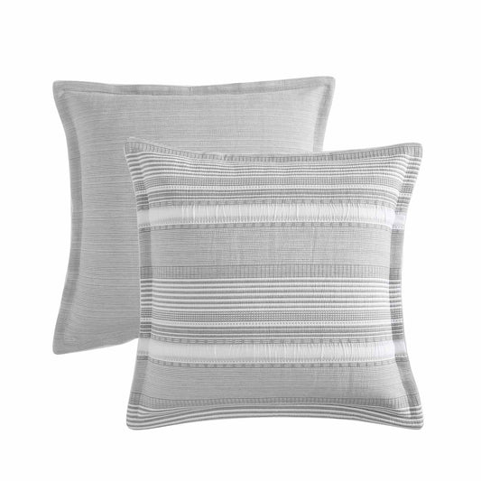 Sinclair Silver European Pillowcase by Private Collection