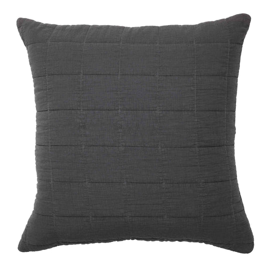 Geraldton 43x43cm Filled Cushion Coal by Bianca