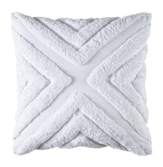 Haven 43x43cm Filled Cushion White by Bianca