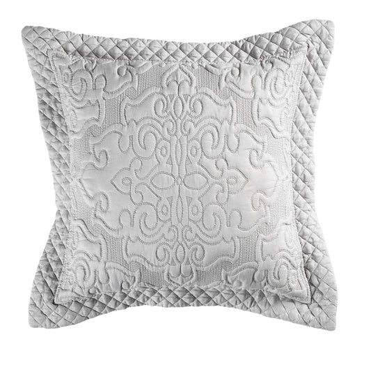 Laurent Square Silver Cushion By Bianca