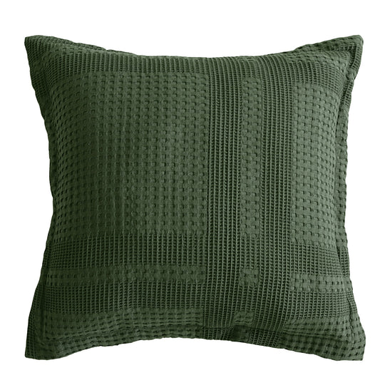 Sussex Square Forest Green Cushion by Bianca