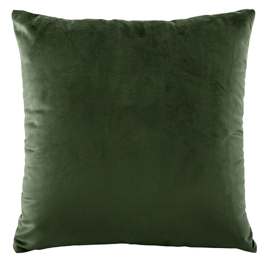 Vivid Velvet 43x43cm Filled Cushion FOREST GREEN by Bianca