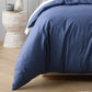Riviera Organic Washed Cotton Quilt Cover Set Range Blue by Bianca