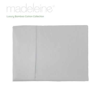 Madeleine Hotel Linen Bamboo Cotton Sheets Set - Silver
