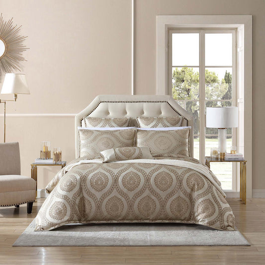 Sistine Gold Quilt Cover Set by Davinci