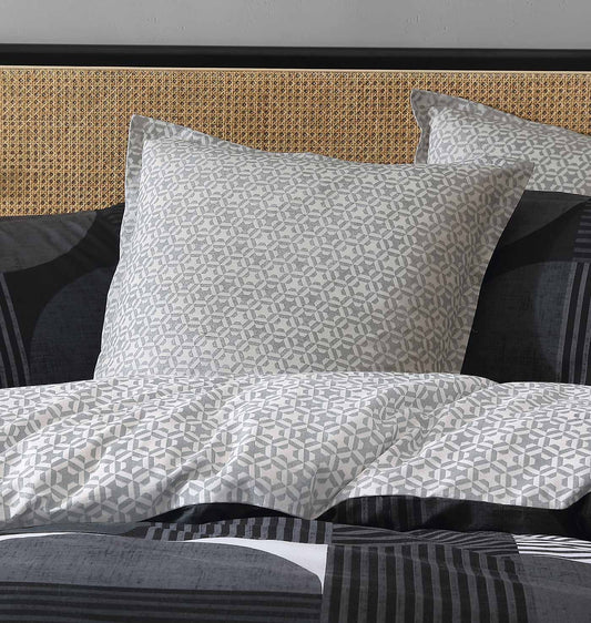 Taj Black European Pillowcase by Logan & Mason