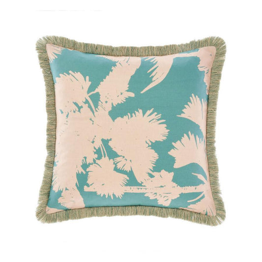 Tourelles Leaf Cushion 48 x 48 cm by Linen House