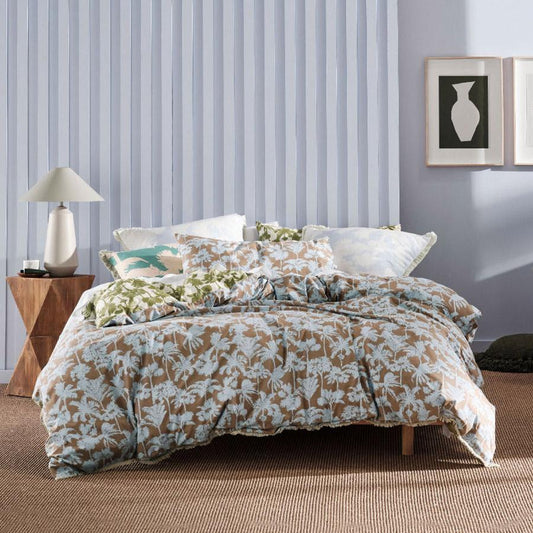 Tourelles Leaf Quilt Cover Set by Linen House