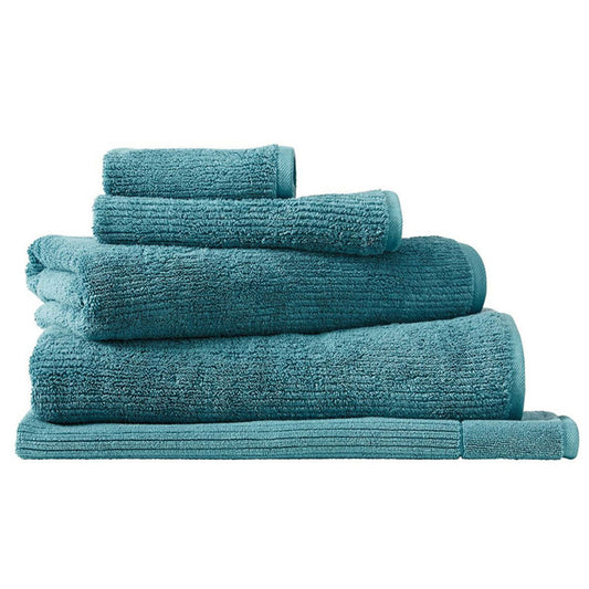 Living Textures Trenton Towel Collection by Sheridan TEAL