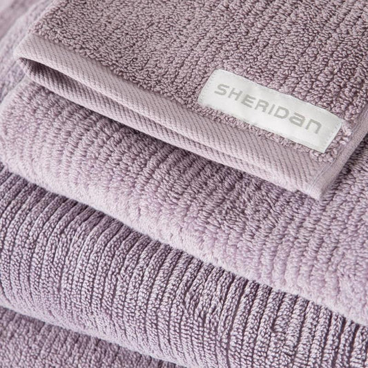 Living Textures Trenton Towel Collection by Sheridan AMETHYST