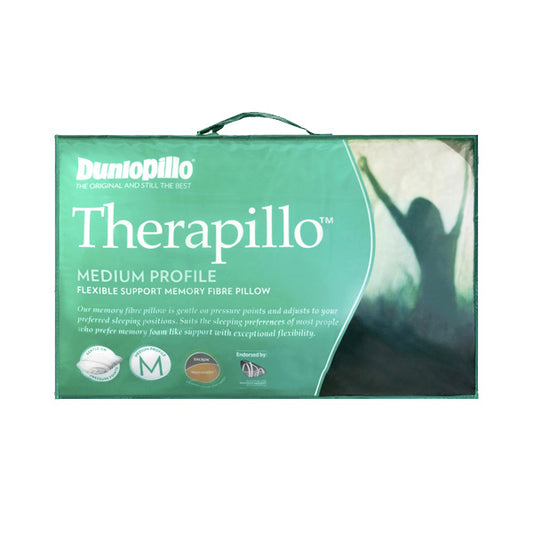 Therapillo Flexible Support Memory Fibre Medium Profile Pillow